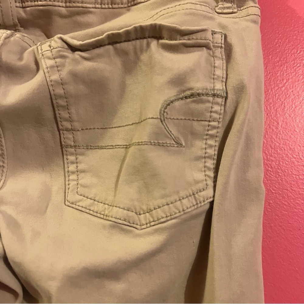 American Eagle Outfitters Beige Super Stretch Pants - Picture 3 of 6